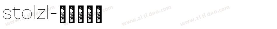 stolzl字体转换