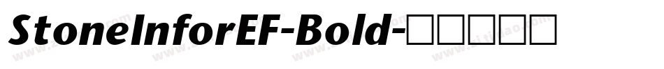 StoneInforEF-Bold字体转换