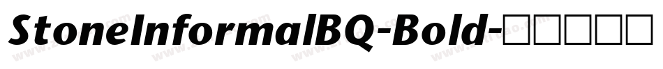 StoneInformalBQ-Bold字体转换