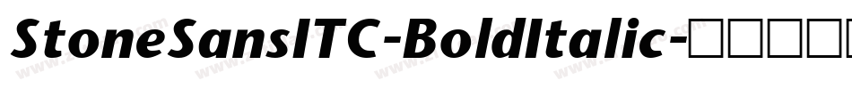 StoneSansITC-BoldItalic字体转换