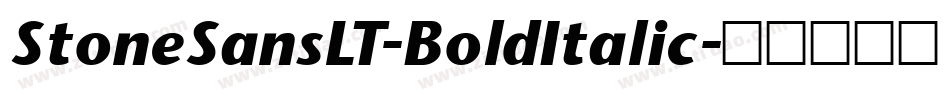 StoneSansLT-BoldItalic字体转换