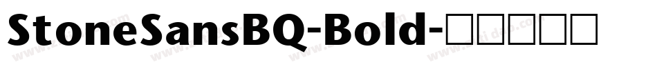 StoneSansBQ-Bold字体转换