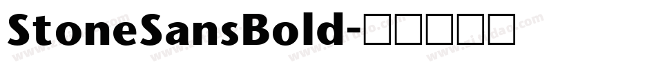 StoneSansBold字体转换