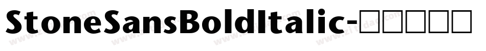 StoneSansBoldItalic字体转换