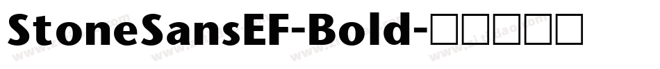 StoneSansEF-Bold字体转换