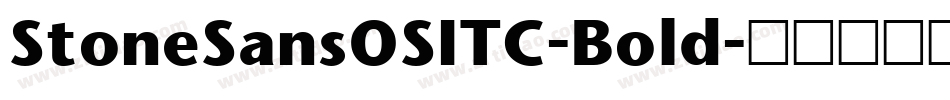StoneSansOSITC-Bold字体转换