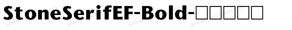 StoneSerifEF-Bold字体转换