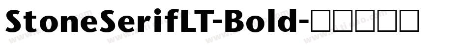 StoneSerifLT-Bold字体转换