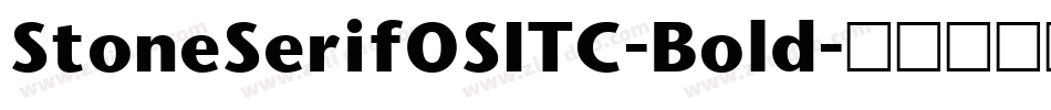 StoneSerifOSITC-Bold字体转换