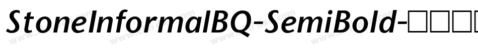 StoneInformalBQ-SemiBold字体转换
