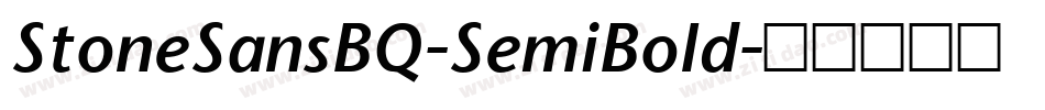 StoneSansBQ-SemiBold字体转换