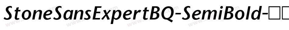 StoneSansExpertBQ-SemiBold字体转换