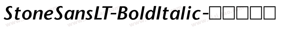 StoneSansLT-BoldItalic字体转换