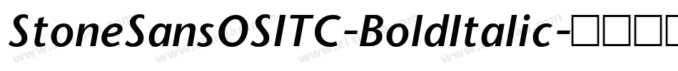 StoneSansOSITC-BoldItalic字体转换
