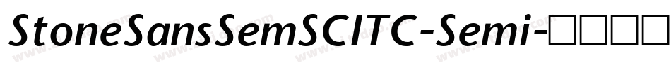 StoneSansSemSCITC-Semi字体转换