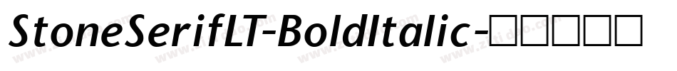 StoneSerifLT-BoldItalic字体转换