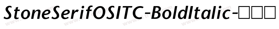 StoneSerifOSITC-BoldItalic字体转换