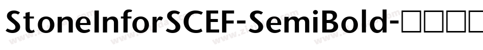 StoneInforSCEF-SemiBold字体转换