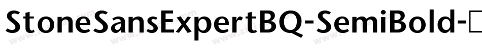 StoneSansExpertBQ-SemiBold字体转换
