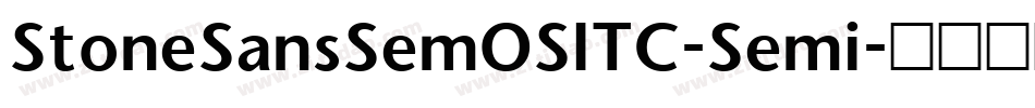 StoneSansSemOSITC-Semi字体转换