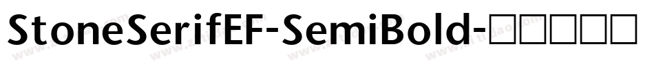 StoneSerifEF-SemiBold字体转换