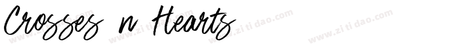 Crosses-n-Hearts字体转换