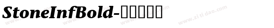 StoneInfBold字体转换
