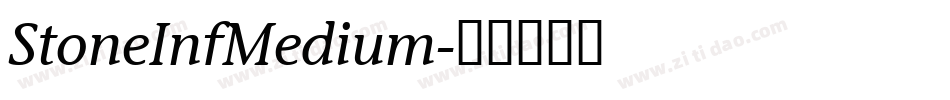 StoneInfMedium字体转换