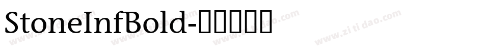 StoneInfBold字体转换