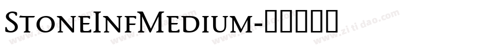 StoneInfMedium字体转换