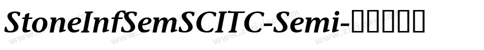 StoneInfSemSCITC-Semi字体转换