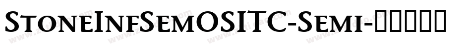 StoneInfSemOSITC-Semi字体转换