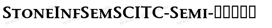 StoneInfSemSCITC-Semi字体转换