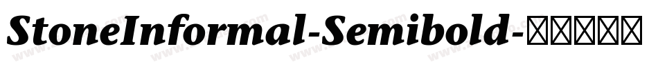 StoneInformal-Semibold字体转换