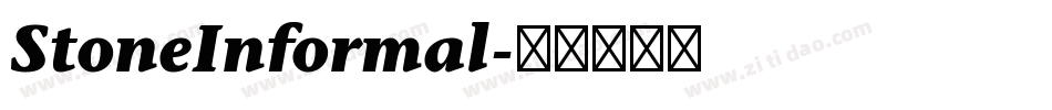 StoneInformal字体转换
