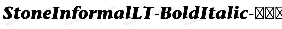 StoneInformalLT-BoldItalic字体转换