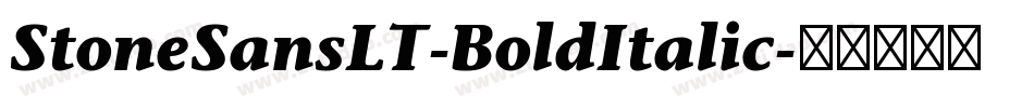 StoneSansLT-BoldItalic字体转换