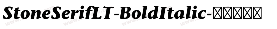 StoneSerifLT-BoldItalic字体转换