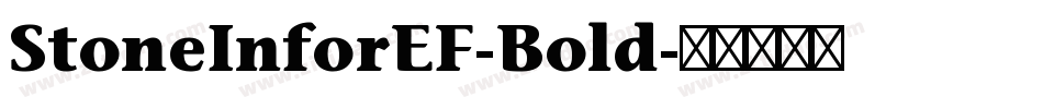 StoneInforEF-Bold字体转换