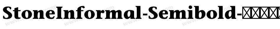 StoneInformal-Semibold字体转换