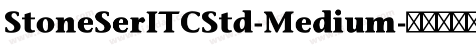 StoneSerITCStd-Medium字体转换