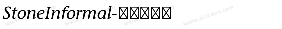 StoneInformal字体转换