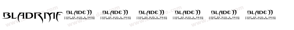 BLADRMF字体转换