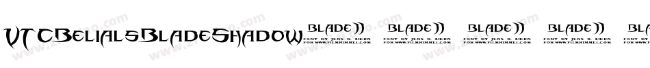 VTCBelialsBladeShadow字体转换