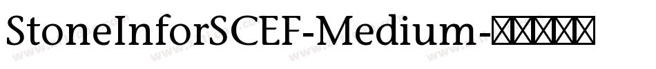 StoneInforSCEF-Medium字体转换