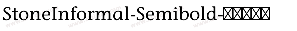 StoneInformal-Semibold字体转换