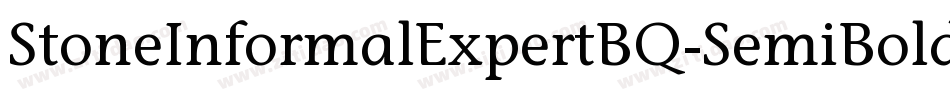 StoneInformalExpertBQ-SemiBold字体转换