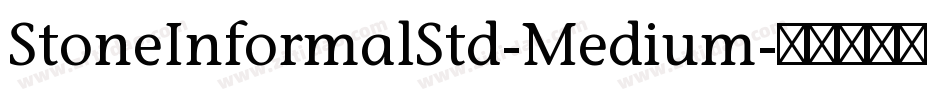StoneInformalStd-Medium字体转换
