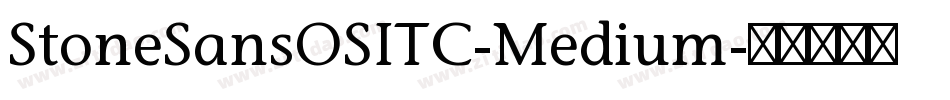 StoneSansOSITC-Medium字体转换