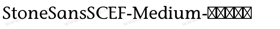 StoneSansSCEF-Medium字体转换